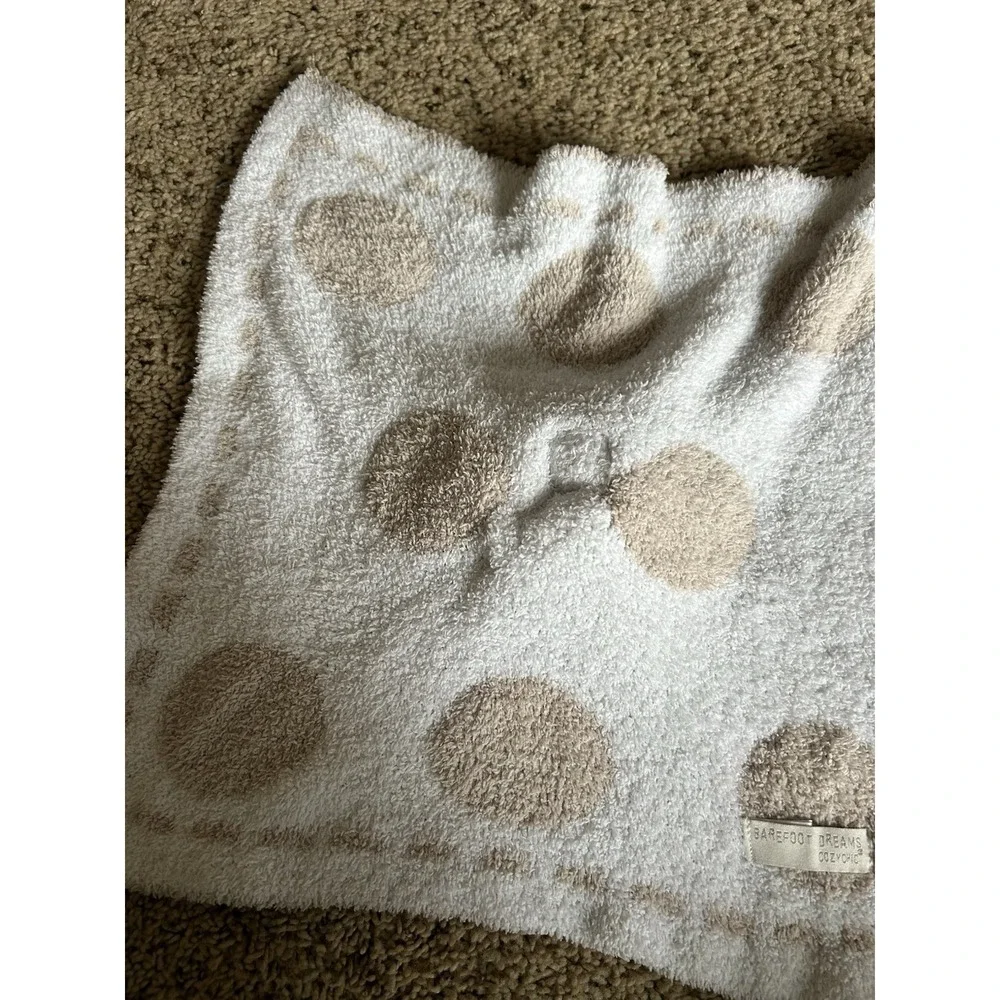 Barefoot Dreams Cozy Chic Teddy Bear Lovey Plush Security Blanket‎ Lovey 15